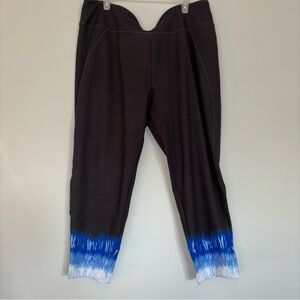 Talbots Black and Blue Ombre Leggings size 3x